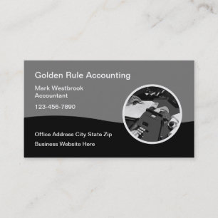 Redovisningstjänster för Retro Accountant Visitkort
