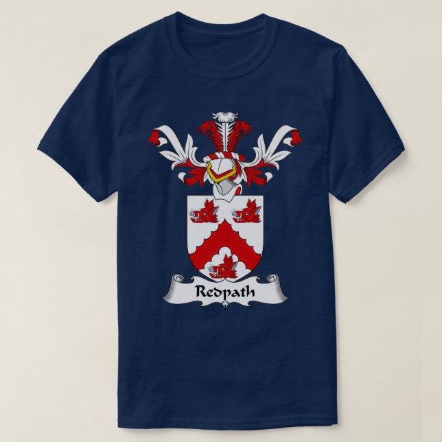 Redpath Jackar Arm Family Crest T Shirt (Design framsida)