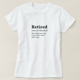 Redragen, humoristisk ordlistedefinition t shirt