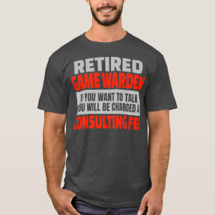 Redraget spel Warden Funny Pension Party Humor T Shirt