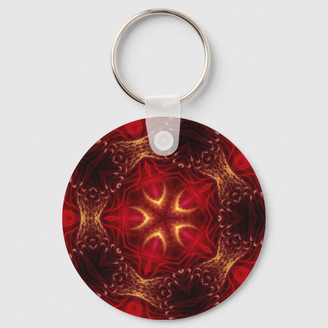 RedRoyale Fractal Keychain Nyckelring (Framsida)