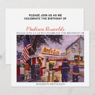 Red's Eats Lobster Shack Birthday-inbjudan