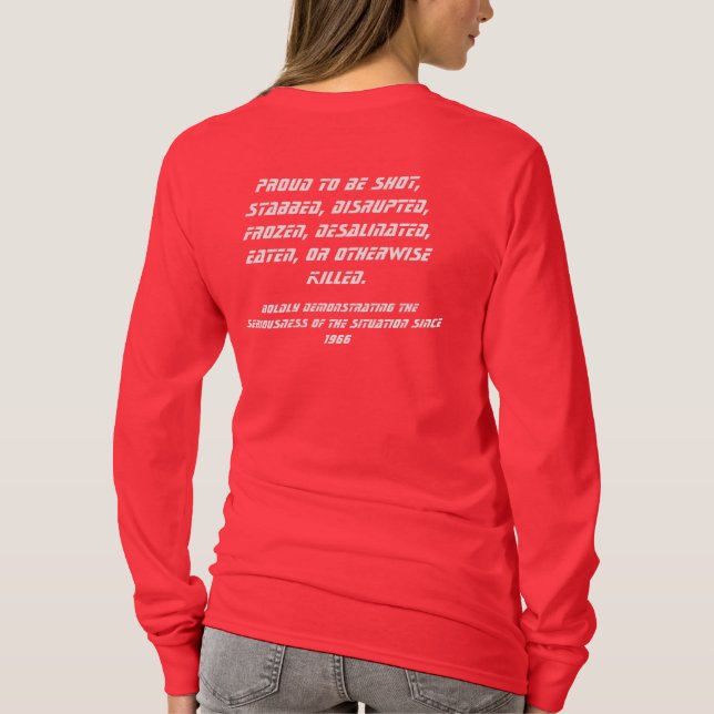 Redshirt Dam Långärmad T-shirt (Baksida)