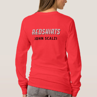 Redshirtkvinna långärmad tee shirt