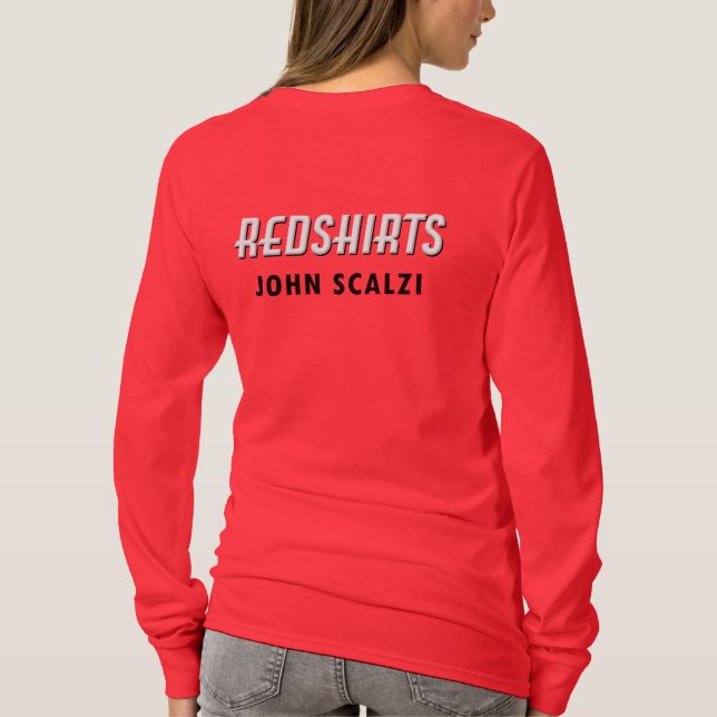 Redshirtkvinna långärmad tee shirt (Baksida)