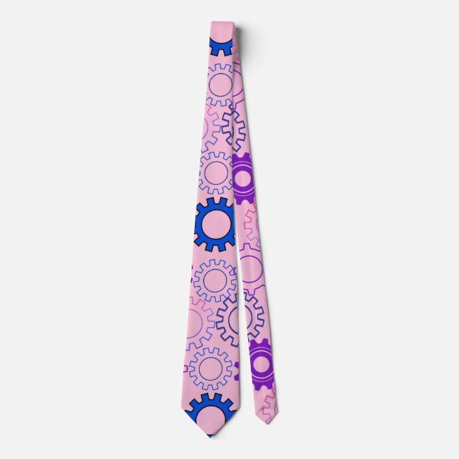 Redskap02w x4 Mönster i växlar L Rosa BG Slips (Framsida)