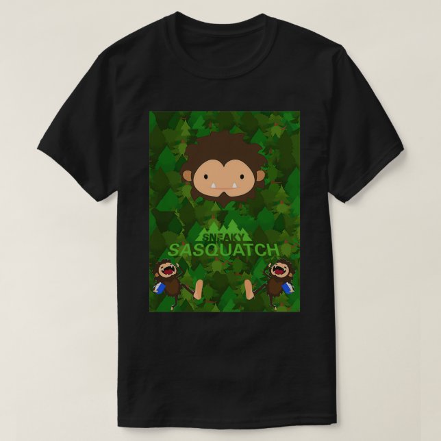 Redskap 1 för Sneaky Sasquatch Äventyr T Shirt (Design framsida)