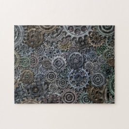 Redskap och kuggar pussel