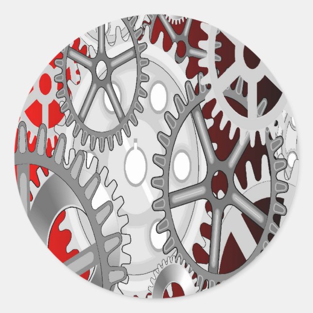 Redskap Runt Klistermärke (Framsida)