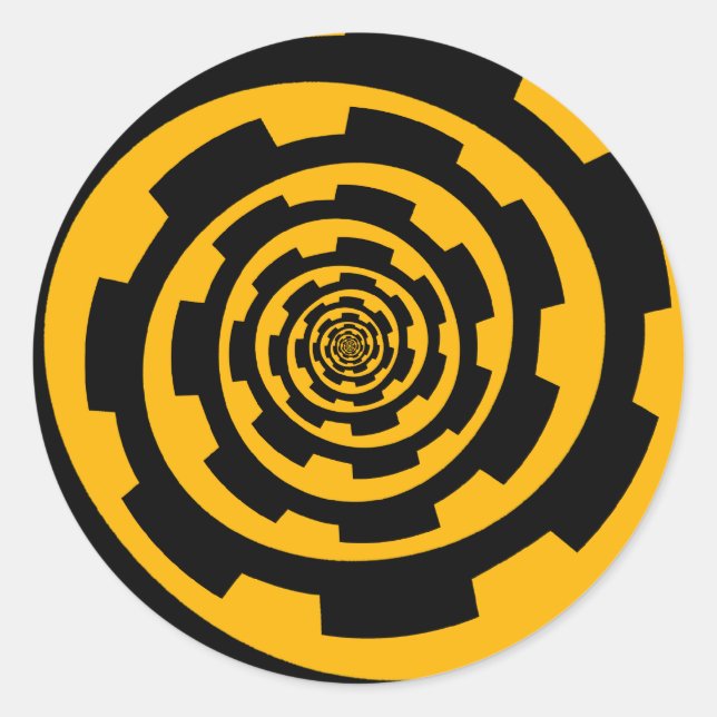 Redskap Spiral Runt Klistermärke (Framsida)