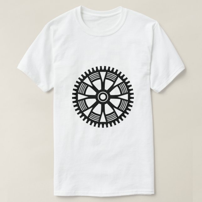 Redskapshjul - åtta dekorativa fläckar t shirt (Design framsida)