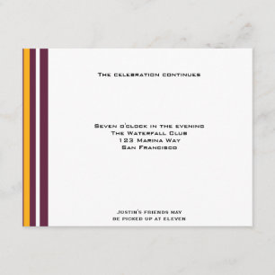 Redskins Football Sports Pub MitzvahReception Tilläggskort
