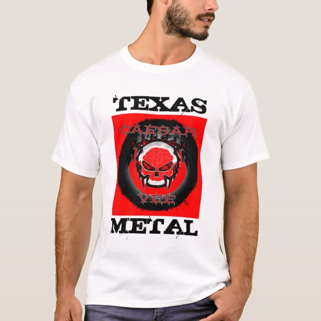 REDSKULLZAZ TEXAS, METALL T-SHIRT (Framsida)