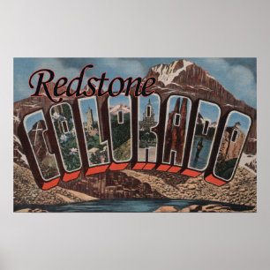 Redstone Colorado - stora brevplatser Poster
