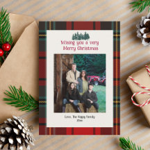 RedTartan Play Photo God jul Card