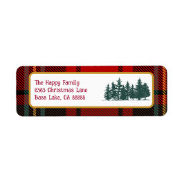 RedTartan Play Photo God jul Returadress Etikett