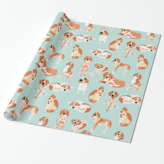 Redtick Coonhound som slår in papper Presentpapper