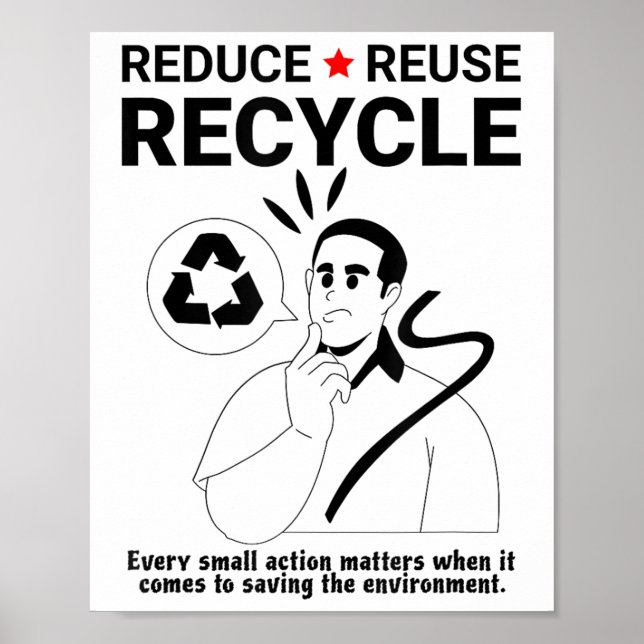 Reduce, Reuse, Recycle _ Environmental Protection  Poster (Framsidan)