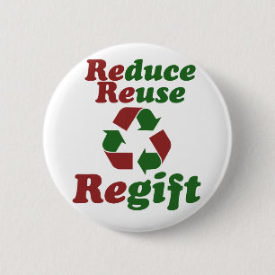 Reducera Reuse Regift-julen Knapp
