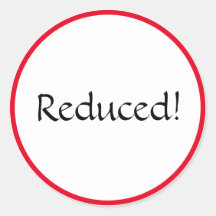 Reducerad oval dekal