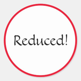 Reducerad oval-försegling runt klistermärke