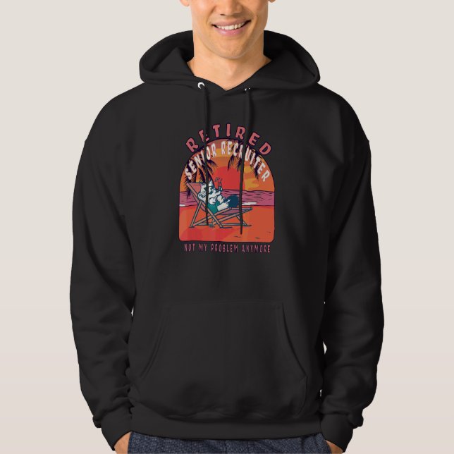 Reducerad Rekryiter Vintage Pension Hoodie (Framsida)