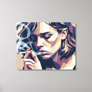 Reducerad vektordepression canvastryck