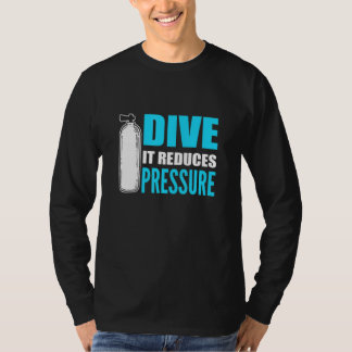 Reduces Pressure Cave Diving Person T Shirt