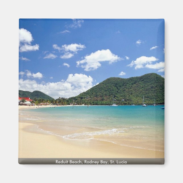 Reduit Beach, Rodney Bay, Saint Lucia Magnet (Framsidan)