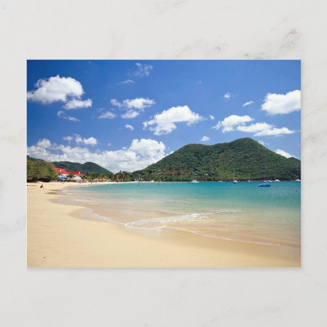 Reduit Beach, Rodney Bay, Saint Lucia Vykort (Framsida)