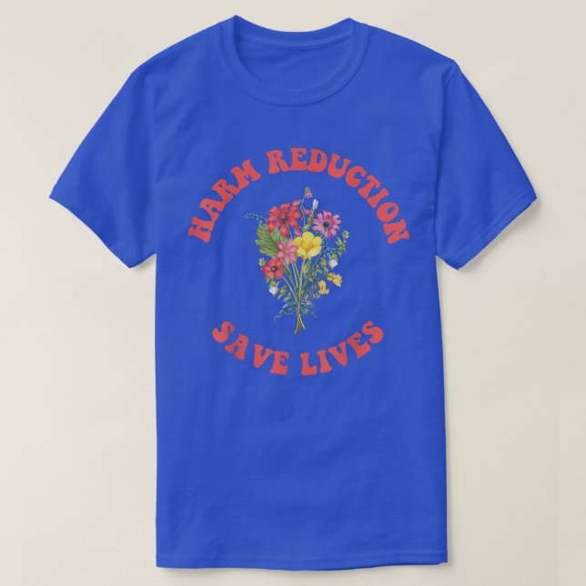 Reduktion av blommigt Vibe Harm T Shirt (Design framsida)