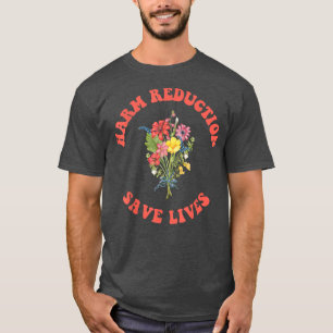 Reduktion av blommigt Vibe Harm T Shirt