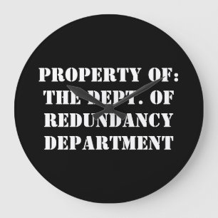 Redundancy Department Egendom Stor Klocka