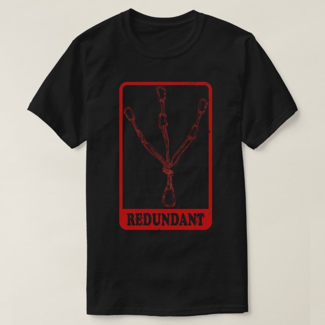 Redundant klättring under station t shirt (Design framsida)