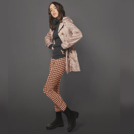 Redwood Antique Brass Houndstooth Patterned Play Leggings