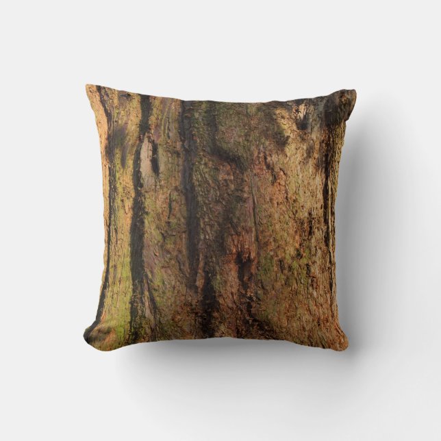 Redwood Bark Photo Struktur Kudde (Framsida)