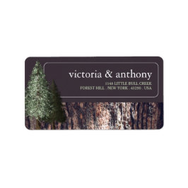 Redwood & Bark, Rustic Bröllop Adressetikett