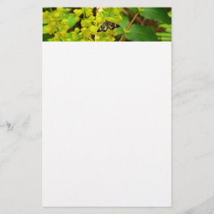 Redwood Butterfly och Wildblommor Brevpapper