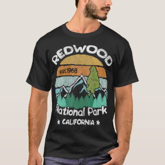 Redwood California US National Park Camping Hiking T Shirt