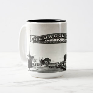 Redwood City 150. årsdag Två-Tonad Mugg
