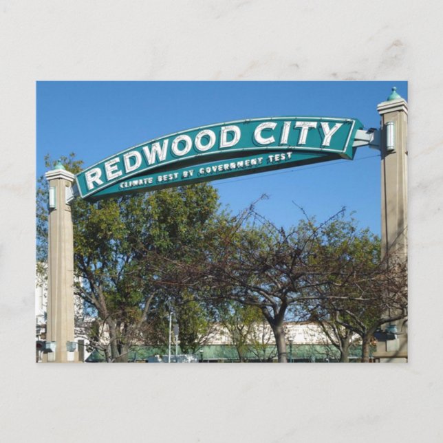 Redwood City 150-årsdagen Vykort (Framsida)
