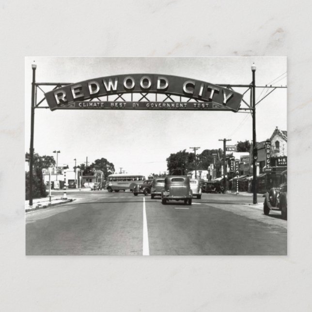 Redwood City 150-årsdagen Vykort (Framsida)