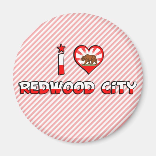 Redwood City, CA Magnet (Framsidan)