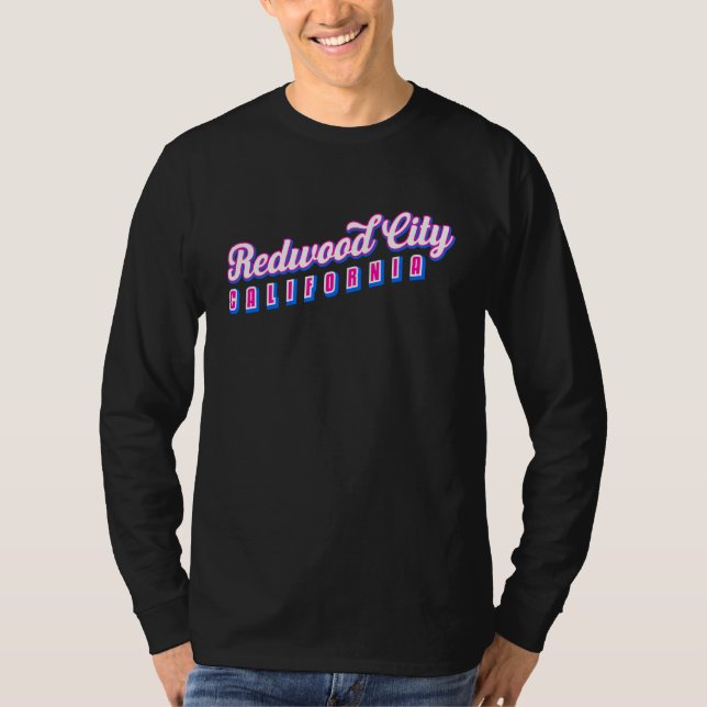 Redwood City CA T Shirt (Framsida)