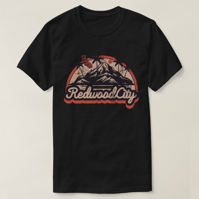 Redwood City, California T-Shirt (Design framsida)