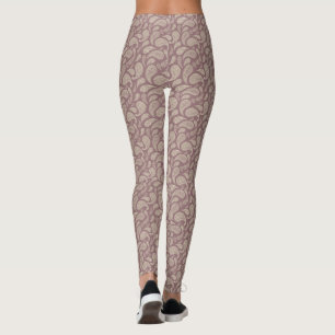Redwood-Cream Paisley Mönster Leggings