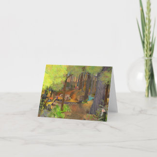 Redwood Forest - Tidigt-dagskort Helgkort