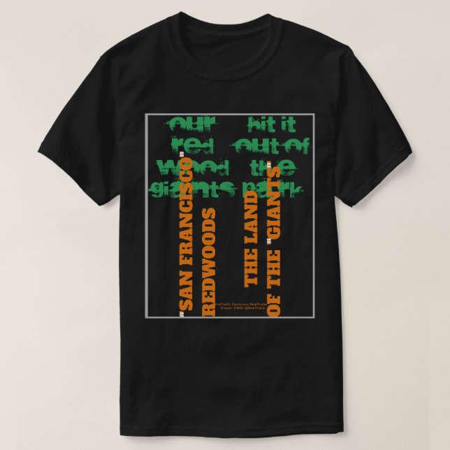 REDWOOD GIANTS LAND T SHIRT (Design framsida)