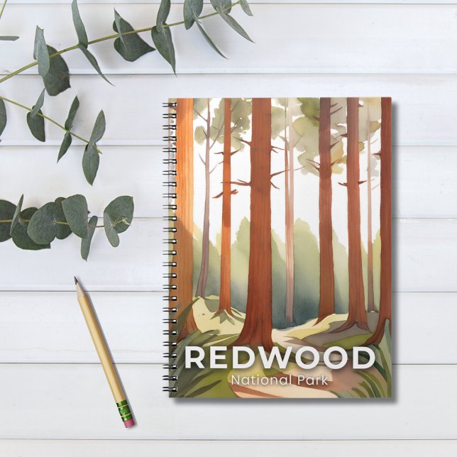 Redwood National Park | Akvarell Reskonst Anteckningsbok (Skapare uppladdad)