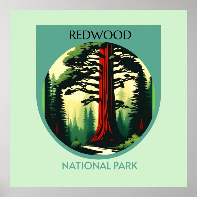 Redwood National Park Beauty i California Poster (Framsidan)
